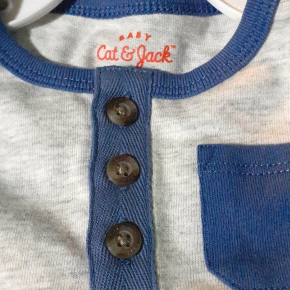 Baby Cat & Jack 2-Piece Short Set | 0-3M | Heather - Picture 4 of 8